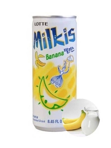 Napój mleczny koreański bananowy milkis bezalkoholowy gazowany o smaku banana puszka 250ml