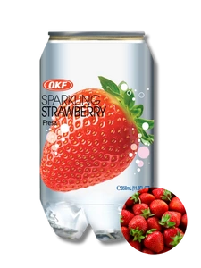 OKF Sparkling Strawberry koreański napój gazowany truskawka 350ml