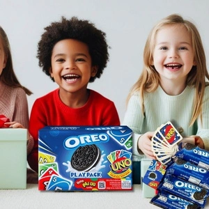 Ciastka Oreo sandwich + UNO karty Play wietnamskie co na prezent 257,6g