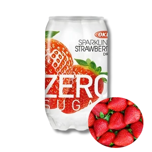 OKF Sparkling Strawberry Zero Sugar napój truskawkowy 350ml