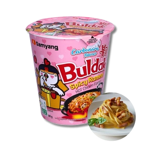 Buldak Spicy Ramen Carbonara Samyang rózowa ostry chicken ramen 80g