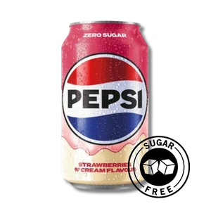 Pepsi Strawberries & Cream Zero napój gazowany bez cukru 330ml